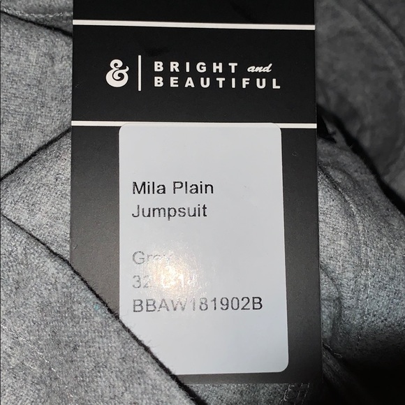 Grey Jumpsuit, UK 14, 32-L new w/tags - Picture 10 of 11